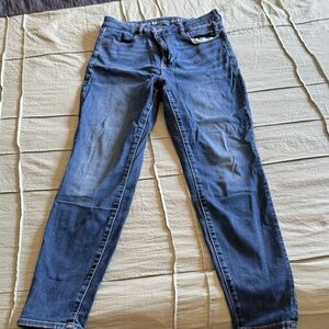 American Eagle Outfitters Dark Blue Skinny curvy high rise jegging size 10